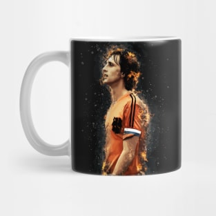 Johan Cruyff Football Art Mug